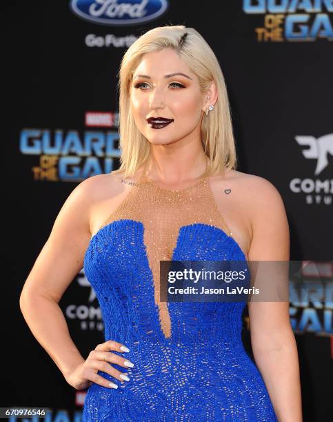 Taylor Ann Hasselhoff attends the premiere of "Guardians of the Galaxy Vol. 2" at Dolby Theatre on April 19, 2017 in Hollywood, California.