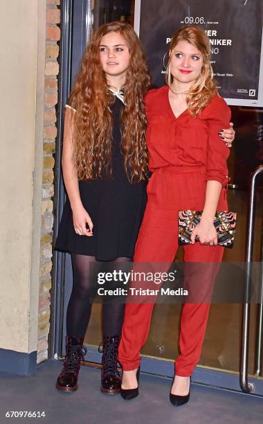 Lilly Wiedemann and Lara Mandoki attend the family and friends screening of the film 'Einsamkeit und Sex und Mitleid' on April 20, 2017 in Berlin,...