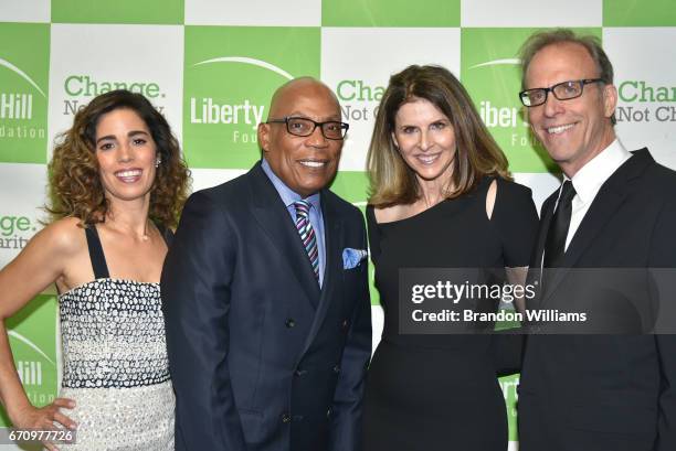 Honoree / actor Ana Ortiz, producer / writer Paris Barclay, and Honorees / producer / directors Amy Ziering and Kirby Dick attend the Upton Sinclair...