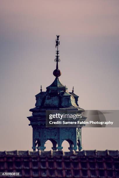 the bell tower of the town hall of mons - bell tower tower stock-fotos und bilder