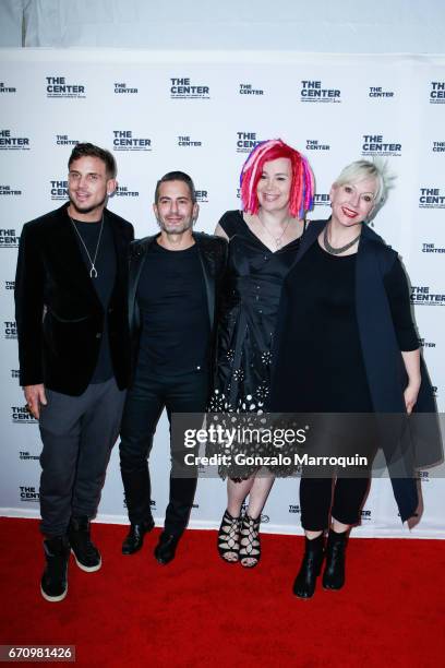 Char DeFrancesco, Marc Jacobs, Lana Wachowski attend the The LGBT Community Center Dinner at Cipriani Wall Street on April 20, 2017 in New York City.
