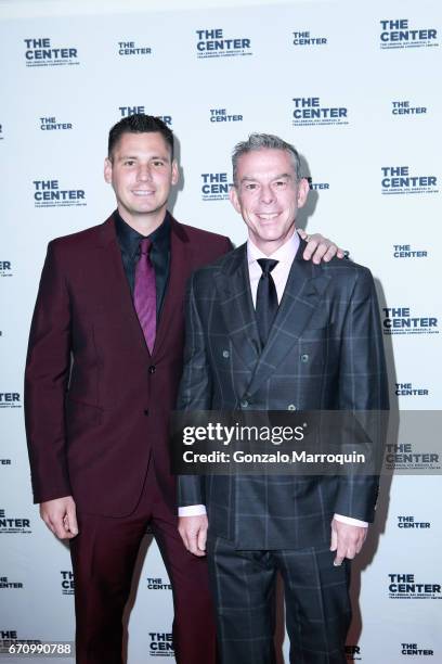 Elvis Duran and Alex Carr attend the The LGBT Community Center Dinner at Cipriani Wall Street on April 20, 2017 in New York City.