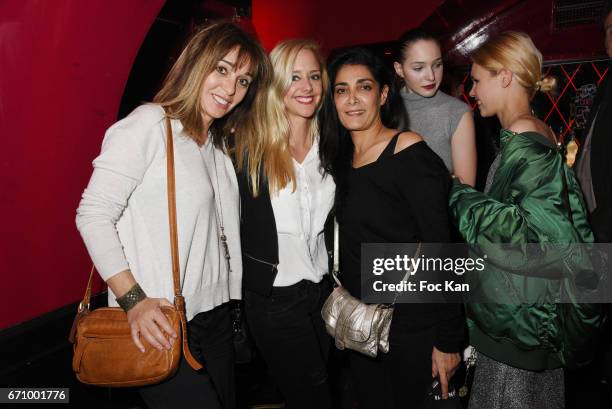 Writer Anna Veronique El Baze and actresses Julie Nicolet and Fatima Adoum attend 'Lost Control' Stefanie Renoma Photo Exhibition After Party at...