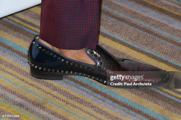 Rapper / TV Personality Nick Cannon ,Shoe Detail, attends the Independent School Alliance Impact Awards at the Beverly Wilshire Four Seasons Hotel on...