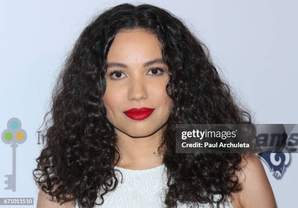 Actress Jurnee Smollett-Bell attends the Independent School Alliance Impact Awards at the Beverly Wilshire Four Seasons Hotel on April 20, 2017 in...