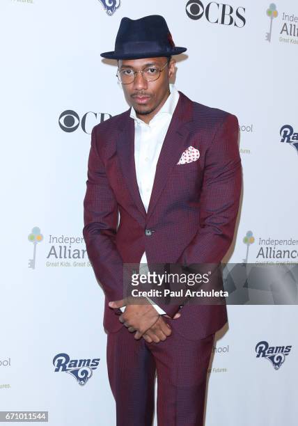 Rapper / TV Personality Nick Cannon attends the Independent School Alliance Impact Awards at the Beverly Wilshire Four Seasons Hotel on April 20,...