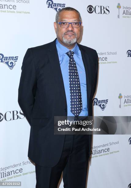 Actor Laurence Fishburne attends the Independent School Alliance Impact Awards at the Beverly Wilshire Four Seasons Hotel on April 20, 2017 in...