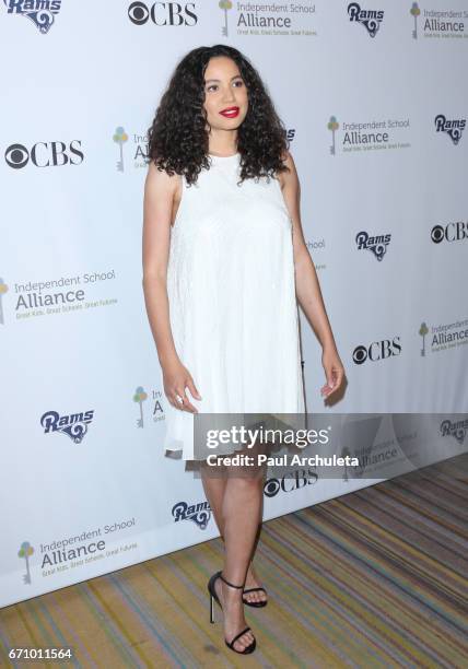 Actress Jurnee Smollett-Bell attends the Independent School Alliance Impact Awards at the Beverly Wilshire Four Seasons Hotel on April 20, 2017 in...