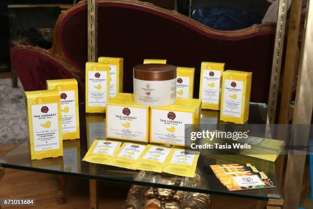 Banana-Banana by Tina Cassaday Beverly Hills products at A Day of IMPRESSIONS with Brands and Influencers at The Artists Project on April 20, 2017 in...