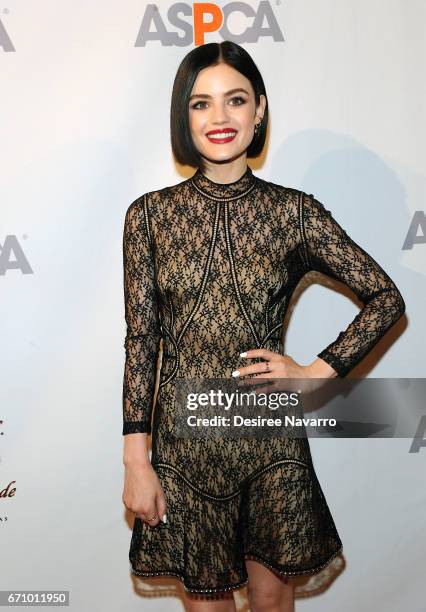 Lucy Hale attends ASPCA After Dark cocktail party at The Plaza Hotel on April 20, 2017 in New York City.