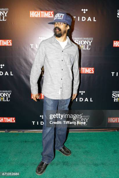 Artist Damian Marley attends the Tidal X: High Times Magazine 4/20 Celebration Hosted By Damien "Jr. Gong" Marley at Boulevard3 on April 20, 2017 in...