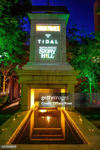 General view of atmosphere at the Tidal X: High Times Magazine 4/20 Celebration Hosted By Damien "Jr. Gong" Marley at Boulevard3 on April 20, 2017 in...