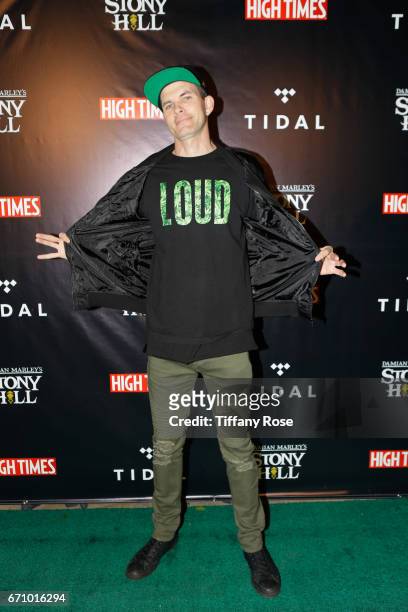Ahlan Wright attends the Tidal X: High Times Magazine 4/20 Celebration Hosted By Damien "Jr. Gong" Marley at Boulevard3 on April 20, 2017 in Los...