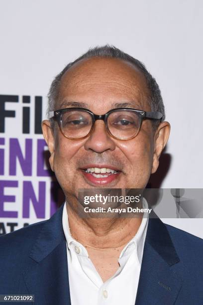 George C. Wolfe attends the Film Independent at LACMA Special Screening and Q&A of "The Life Of Henrietta Lacks" at Bing Theatre At LACMA on April...