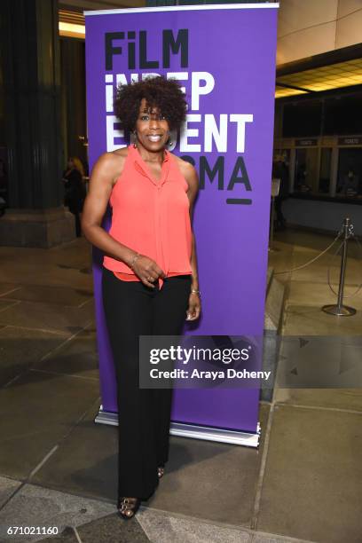 Dawnn Lewis attends the Film Independent at LACMA Special Screening and Q&A of "The Life Of Henrietta Lacks" at Bing Theatre At LACMA on April 20,...