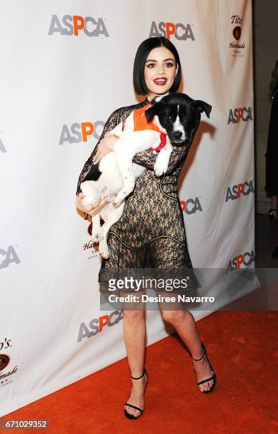 Lucy Hale attends ASPCA After Dark cocktail party at The Plaza Hotel on April 20, 2017 in New York City.