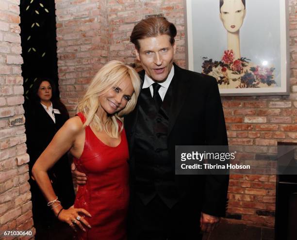 Kristin Chenoweth and Crispin Glover attend the premiere of Starz's 'American Gods' after party on April 20, 2017 in Hollywood, California.