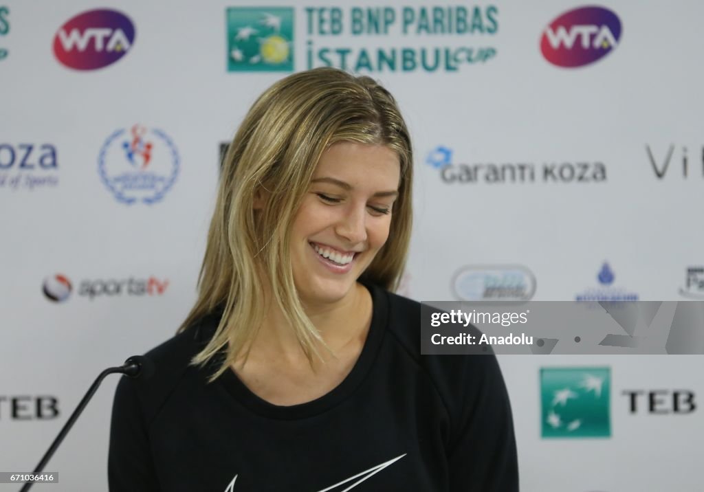 Canadian tennis player Eugenie Bouchard in Istanbul