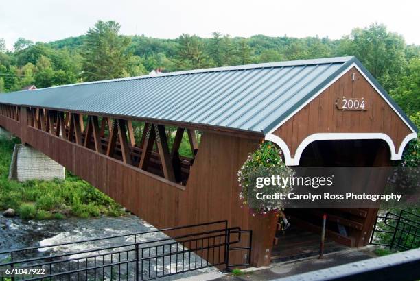 river walk covered bridge - carolyn ross stock pictures, royalty-free photos & images