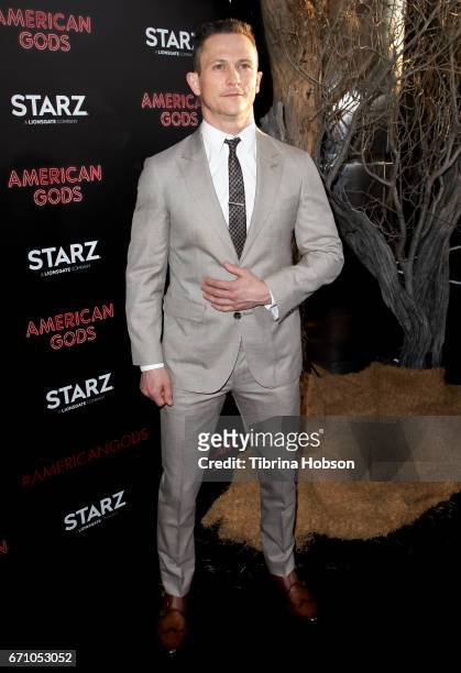 Jonathan Tucker attends the premiere of Starz's 'American Gods' at ArcLight Cinemas Cinerama Dome on April 20, 2017 in Hollywood, California.