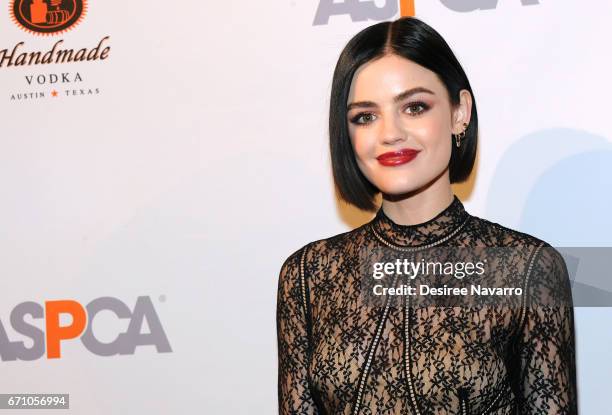 Lucy Hale attends ASPCA After Dark cocktail party at The Plaza Hotel on April 20, 2017 in New York City.