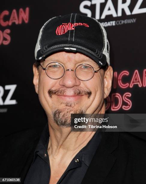 Penn Jillette attends the premiere of Starz's 'American Gods' at ArcLight Cinemas Cinerama Dome on April 20, 2017 in Hollywood, California.