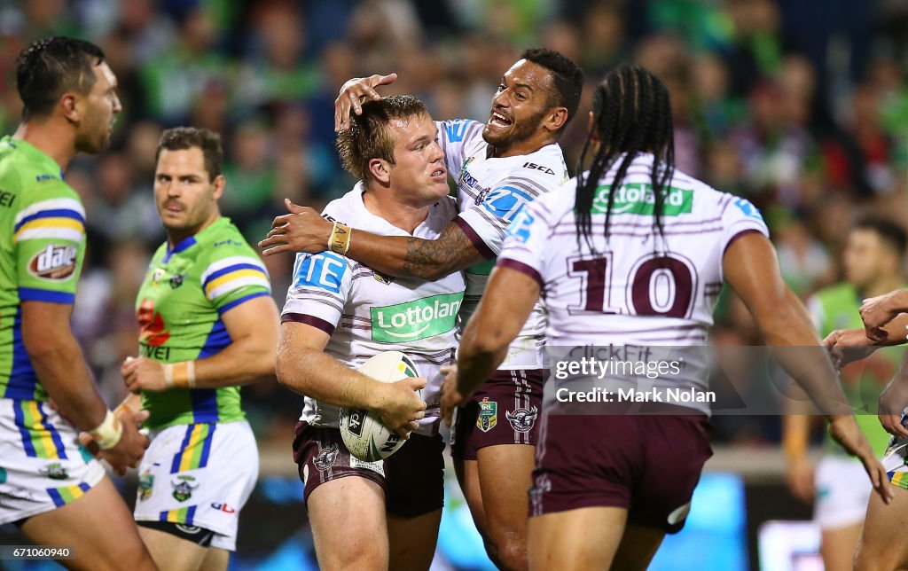 NRL Rd 8 - Raiders v Sea Eagles