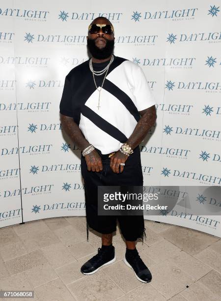 Rapper Rick Ross attends the official Eclipse launch party at Daylight Beach Club at the Mandalay Bay Resort and Casino on April 21, 2017 in Las...
