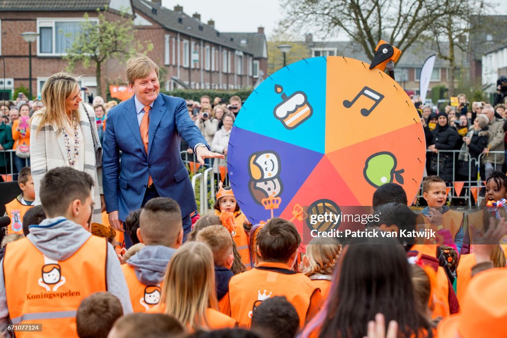 King Willem-Alexander Of The Netherlands and Queen Maxima Netherlands Attend The King's Games In Veghel