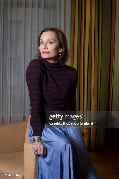 Actor Kristin Scott Thomas is photographed on February 16, 2017 in Berlin, Germany.