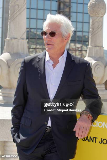 Richard Gere poses during a photocall for his latest film 'Norman: The Moderate Rise and Tragic Fall of a New York Fixer' is part of Ist Festival...