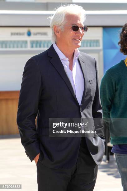 Richard Gere poses during a photocall for his latest film 'Norman: The Moderate Rise and Tragic Fall of a New York Fixer' is part of Ist Festival...