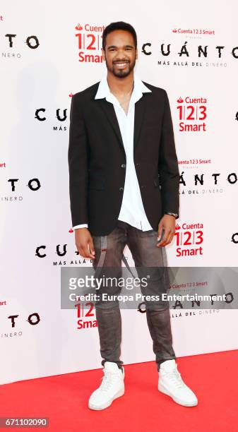 Will Shephard attends the 'Cuanto.Mas Alla del DInero' premiere at Callao cinema on April 20, 2017 in Madrid, Spain.