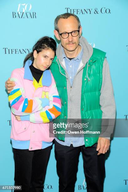 Alex Bolotow and Terry Richardson attend Harper's Bazaar: 150th Anniversary Party at The Rainbow Room on April 19, 2017 in New York City.