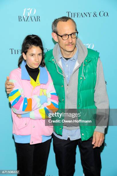 Alex Bolotow and Terry Richardson attend Harper's Bazaar: 150th Anniversary Party at The Rainbow Room on April 19, 2017 in New York City.