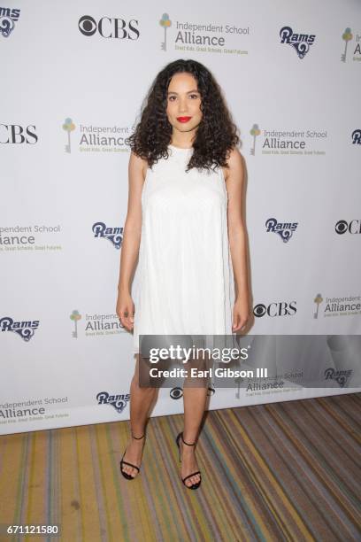 Actress Jurnee Smollett-Bell attends the Independent School Alliance Impact Awards at the Beverly Wilshire Four Seasons Hotel on April 20, 2017 in...