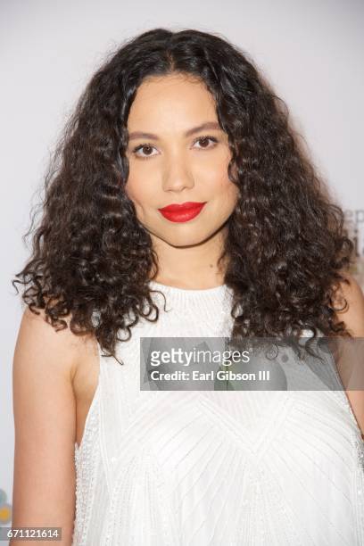 Actress Jurnee Smollett-Bell attends the Independent School Alliance Impact Awards at the Beverly Wilshire Four Seasons Hotel on April 20, 2017 in...