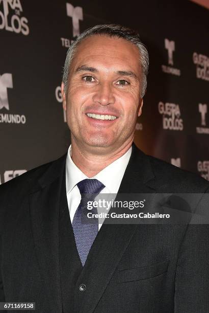 Edgardo Del Villar attends the Telemundo Premiere Of "Guerra De Idolos" at The Temple House on April 20, 2017 in Miami Beach, Florida.