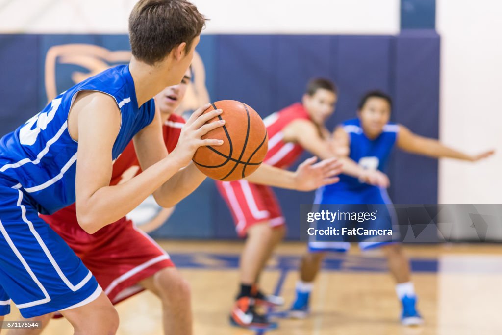 Squadra di basket del liceo ragazzi: