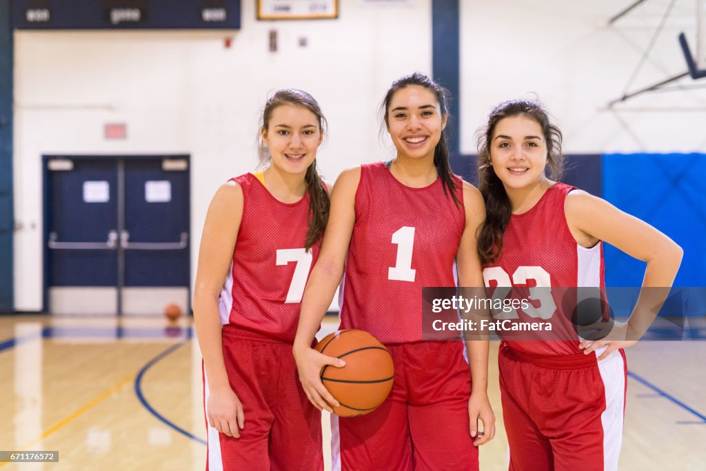 Mädchen-High School Basketball-team