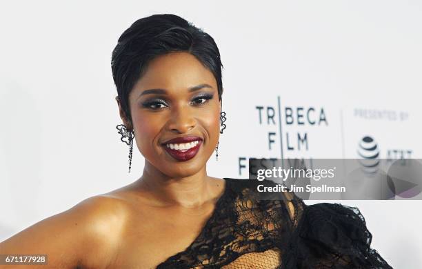 Singer Jennifer Hudson attends the 2017 Tribeca Film Festival - "Clive Davis: The Soundtrack Of Our Lives" world premiere - opening night at Radio...