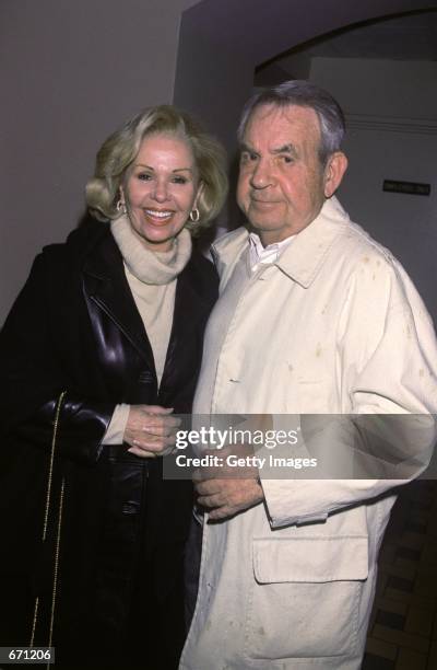 Actor Tom Bosley and his wife Patricia Carr attend the cabaret opening of "Neile Adams" at the Cinegrill Hollywood Rossevelt Hotel January 10, 2001...