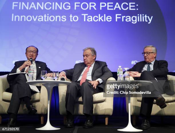 World Bank Group President Jim Yong Kim, United Nations Secretary General Antonio Guterres and European Commission President Jean-Claude Juncker...