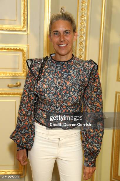 Isabel Marant attends the Isabel Marant x MATCHESFASHION.COM dinner at Hotel de La Salle on April 21, 2017 in Paris, France.