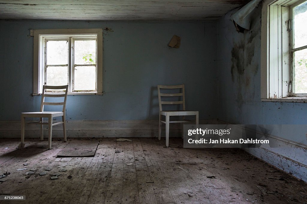 Abandoned house interior