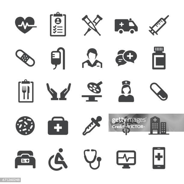 medizinische symbole - smart-serie - part of a series stock-grafiken, -clipart, -cartoons und -symbole