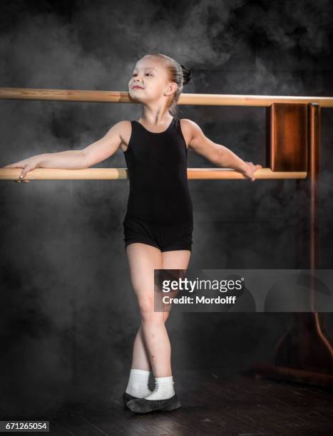 portrait of charming little ballerine - ballerine stock pictures, royalty-free photos & images