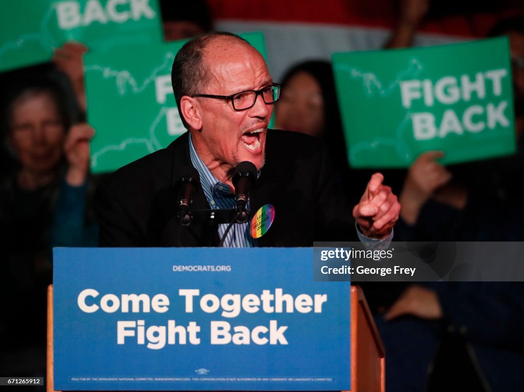 Sen. Bernie Sanders (D-VT) and DNC Chairman Tom Perez Hold Rally In Salt Lake City, Utah