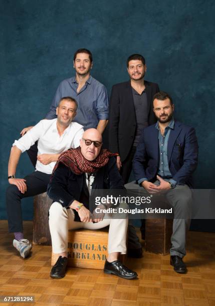 Claudio Giovannei, Edoardo de Angelis, Gabrielle Mainetti, Gianfranco Rosi, Ivan Cotroneo, Italian Cinema, Hollywood directors group portrait for...