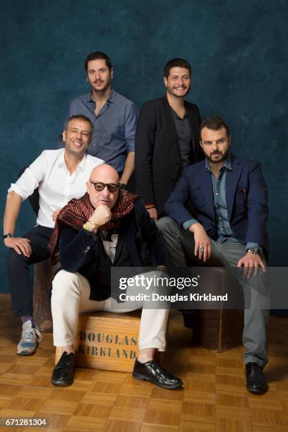 Claudio Giovannei, Edoardo de Angelis, Gabrielle Mainetti, Gianfranco Rosi, Ivan Cotroneo, Italian Cinema, Hollywood directors group portrait for...